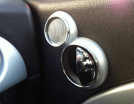 Mini Moris - Verchroomde aluminium tweeters ringen