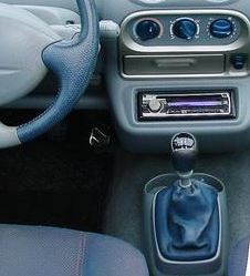 Renault Twingo 1 2001-2006- Echt leder pookhoes