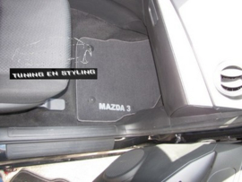 CLASSIC Velours automatten met logo Mazda 3 II 2009-2013