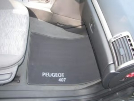 Classic Weluur Automatten Set - Peugeot 407sw (2004-2011)  met Borduursel Logo
