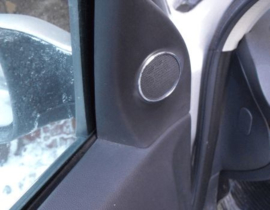Opel Astra H - verchroomde aluminium speakerringen