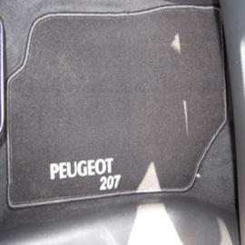 CLASSIC Velours automatten met logo Peugeot 207