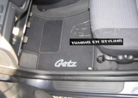 CLASSIC Velours automatten met logo Hyundai Getz 2002-2009
