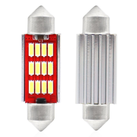 CANBUS LED-lampen 12SMD Festoon C5W C10W C3W 36mm Wit 12V 24V interieur verlichting