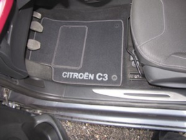 CLASSIC Velours automatten met logo Citroen C3 II 2010-2016