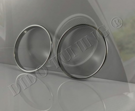 Opel Astra G - verchroomde aluminium speakerringen