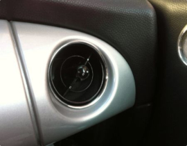 Mini Moris - Verchroomde  aluminium luchtinlaat ringen