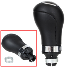 Audi A3 1996-2013 pooknop versnellingspook zwart+ chroom 6 versnellingen