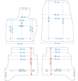 Range Rover Sport L460 vanaf 2022- - Bijpassende set CLASSIC Velours automatten