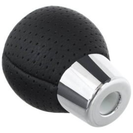 Mitsubishi ASX 2010-2022 pookknop 5 versn zwart geperforeerd ECO LEDER