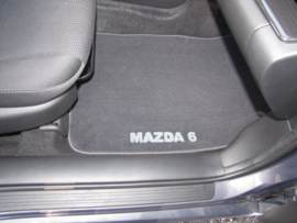 CLASSIC Velours automatten met logo Mazda 6 GH II 2008-2012