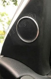 Opel Astra G - verchroomde aluminium speakerringen
