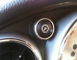 Mini Moris - Verchroomde  aluminium contactschakelaar ringen