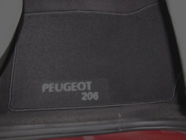 CLASSIC Velours automatten met logo Peugeot 206 Plus