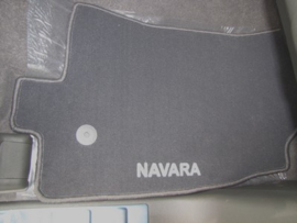 CLASSIC Velours automatten met logo Nissan Navara III 2010-2016