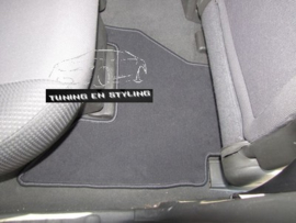 CLASSIC Velours automatten met logo Nissan Pathfinder 2005-2014