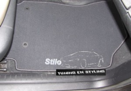 CLASSIC Velours automatten met logo Fiat Stilo 3 deuren 2001-2010