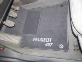 Classic Weluur Automatten Set - Peugeot 407sw (2004-2011)  met Borduursel Logo