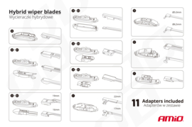 Honda - Ruitenwissers HYBRID Multiconnect Amio