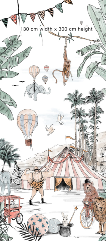 Circus Behang Wandgrote Afbeelding Cirque Du Fantasy Behang Annet Weelink Design