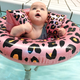 Swim Essentials Baby float Rosé goud Panterprint 0-1 jaar