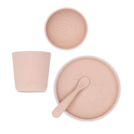 Dinerset Siliconen pale pink
