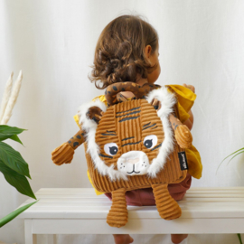 Corduroy backpack Speculos the tiger