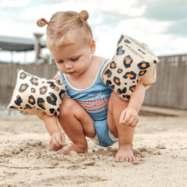 Swim Essentials Beige Panterprint Zwembandjes 2-6 jaar