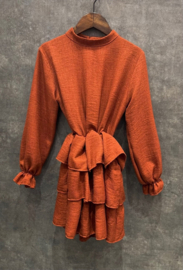Terracotta dress | Ruffel