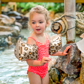 Swim Essentials Beige Panterprint Zwembandjes 2-6 jaar