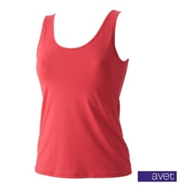 Avet top brede band Rood