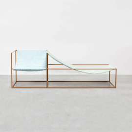 Duo Seat - blue/green/mustard - Muller Van Severen / Valerie Objects