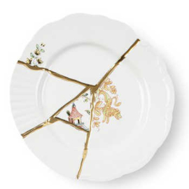 Kintsugi servies - Dessertbord (no.2) 21 cm - Seletti