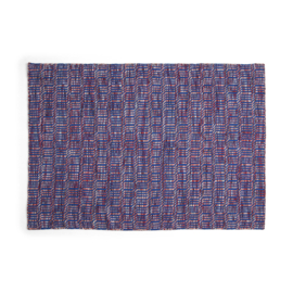 Vloerkleed Radio 60 x 200 Red, blue - HAY