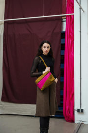 The New Foldable Backpack L 'black & pretty pink' - Susan Bijl