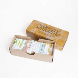 Cadeaudoos met 18 minizeepjes - Werfzeep