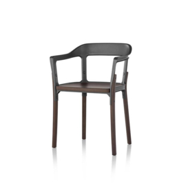Stoel Steelwood Chair walnotenhout - Magis