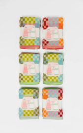 odds & ends multi cloth duo #55 checkered check - Foekje Fleur