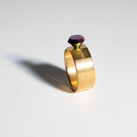 Basisring: Gold Wide (8 mm) - Small Factory Ring