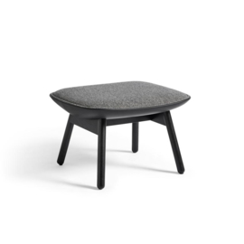 Uchiwa fauteuil Quilt - Olavi by HAY 12 / Sierra 1001 Black (leer)