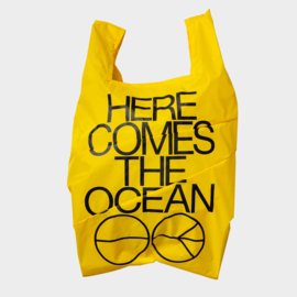 Shoppingbag L 'Ocean TV Yellow' - Susan Bijl x Experimental Jetset