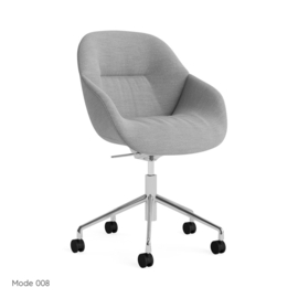 AAC 155 SOFT bureaustoel met kantelmechanisme, gestoffeerd - HAY