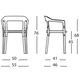 Stoel Steelwood Chair Gestoffeerd / Padded - Magis