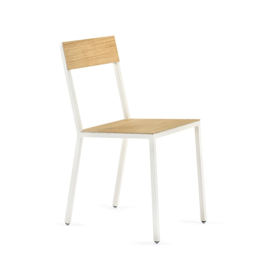 alu chair wood / white frame - Muller Van Severen / Valerie Objects