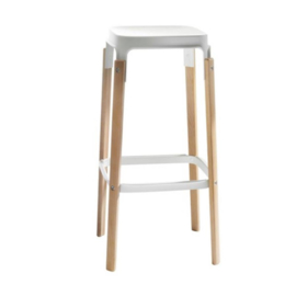 Kruk Steelwood Stool hoog, beukenhout - Magis