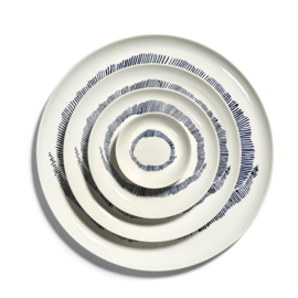 Plat bordje 11,5 cm Wit & Blauw - Ottolenghi / Serax