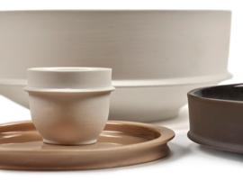 Servies Dune - Serveerschaal Ovaal L 57 cm Alabaster - Kelly Wearstler / Serax