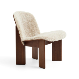 Chisel Lounge Chair Walnoot Schaapsvacht - HAY