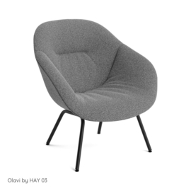 AAL 87 SOFT stalen poten, gestoffeerd - HAY