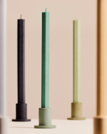 Set van 4 Square kaarsen PASTEL - HAY